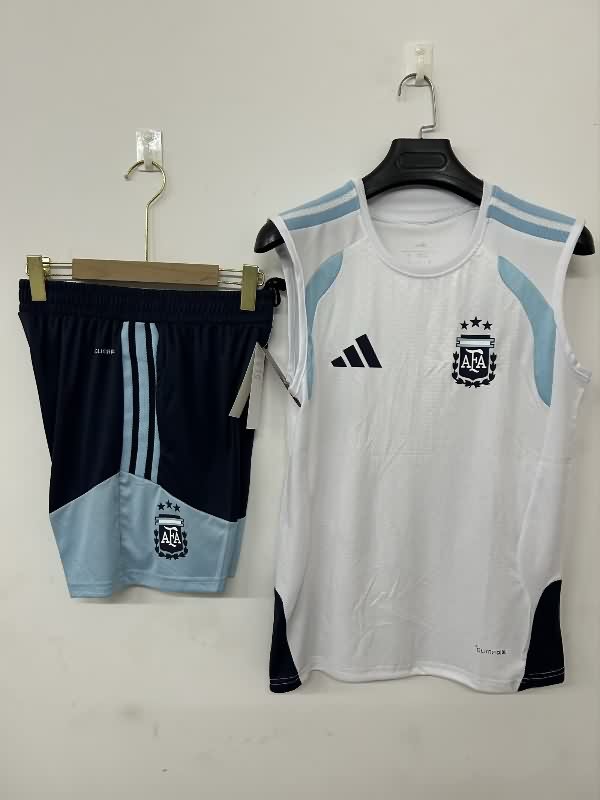 AAA(Thailand) Argentina 2026 White Soccer Training Sets