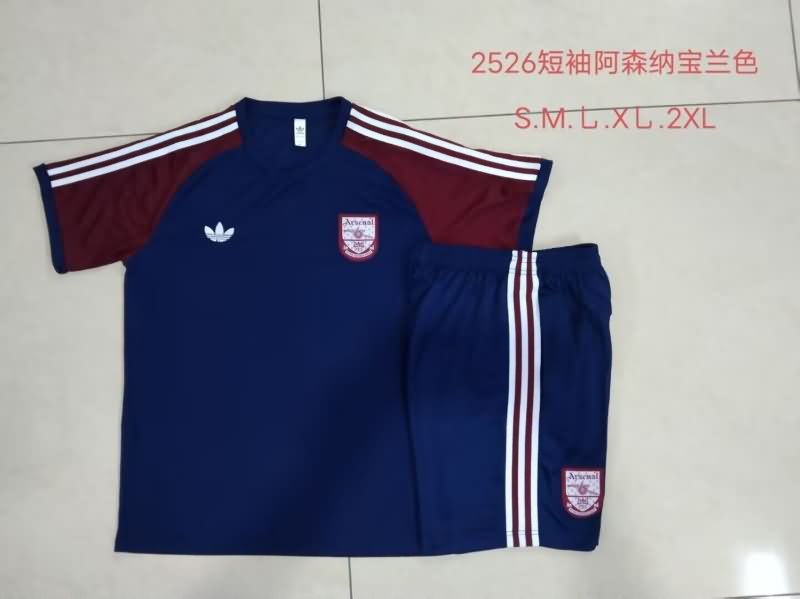 AAA(Thailand) Arsenal 25/26 Dark Blue Soccer Training Sets 04