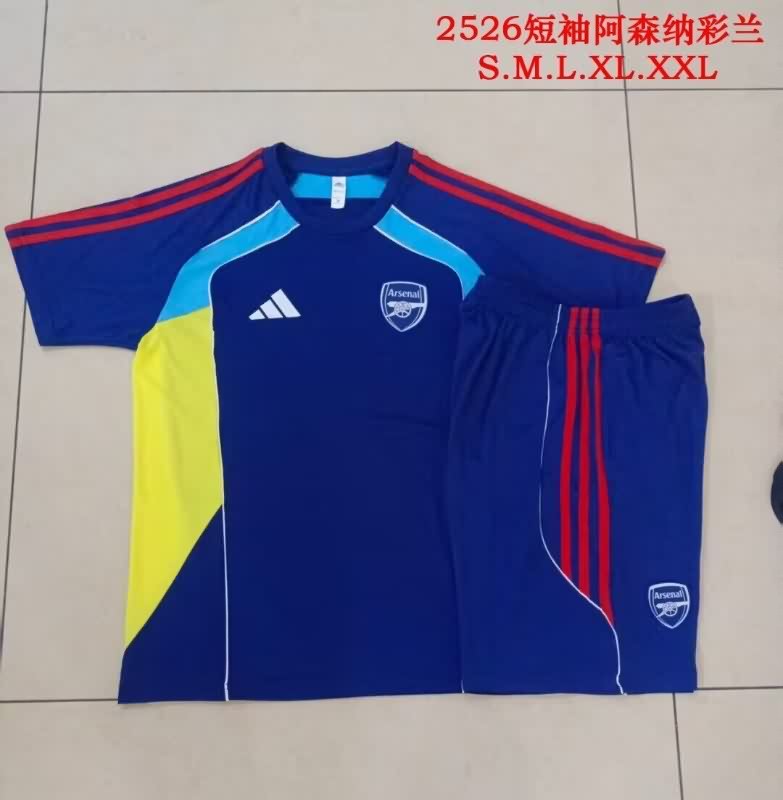 AAA(Thailand) Arsenal 25/26 Dark Blue Soccer Training Sets 06