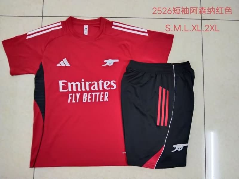 AAA(Thailand) Arsenal 25/26 Red Soccer Training Sets 02