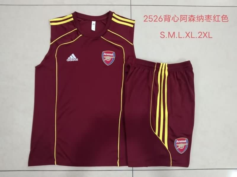 AAA(Thailand) Arsenal 25/26 Red Soccer Training Sets 03