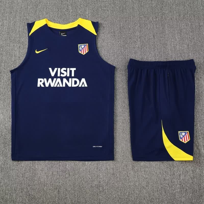 AAA(Thailand) Atletico Madrid 25/26 Dark Blue Soccer Training Sets 02