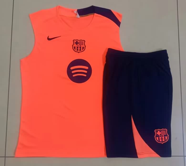 AAA(Thailand) Barcelona 25/26 Orange Soccer Training Sets 02