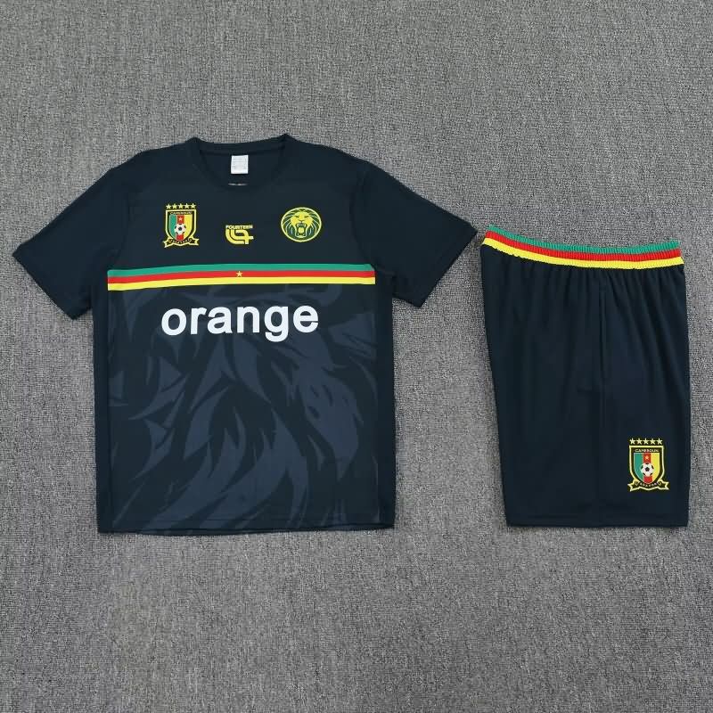 AAA(Thailand) Cameroon 2025 Dark Blue Soccer Training Sets