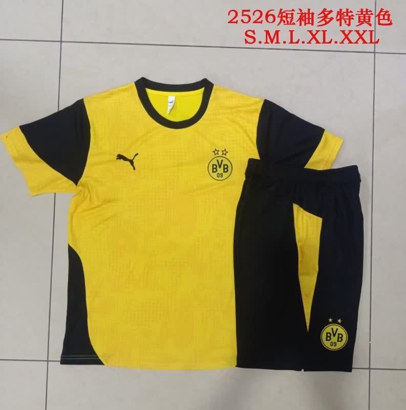 AAA(Thailand) Dortmund 25/26 Yellow Soccer Training Sets 03
