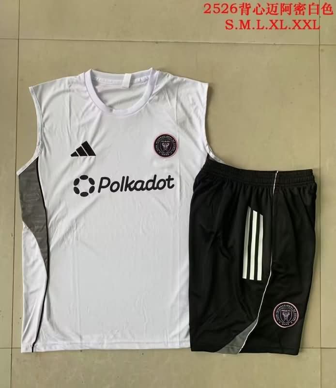 AAA(Thailand) Inter Miami 2025 White Soccer Training Sets 02