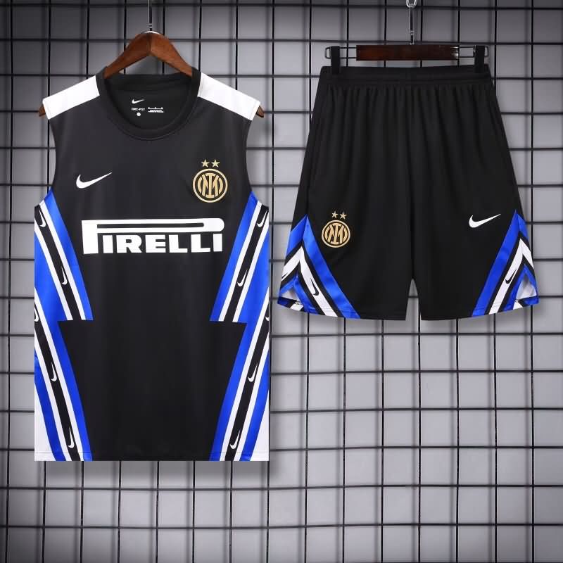 AAA(Thailand) Inter Milan 25/26 Black Soccer Training Sets 03