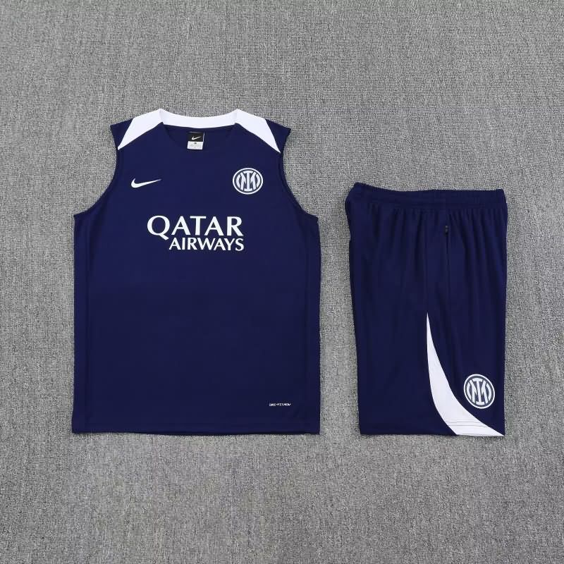 AAA(Thailand) Inter Milan 25/26 Dark Blue Soccer Training Sets 02