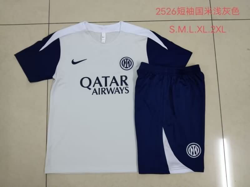 AAA(Thailand) Inter Milan 25/26 Grey Soccer Training Sets 02