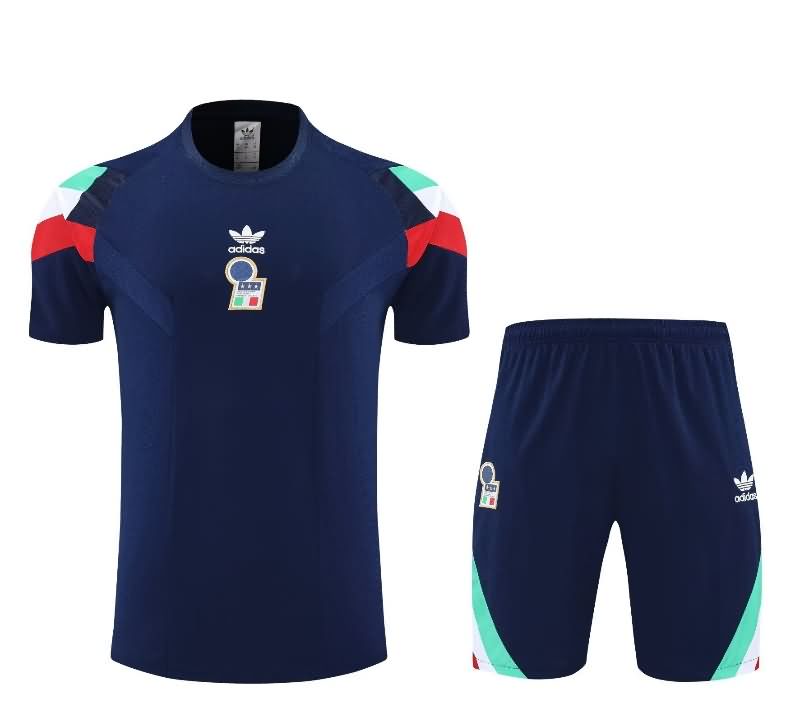 AAA(Thailand) Italy 2025 Dark Blue Soccer Training Sets