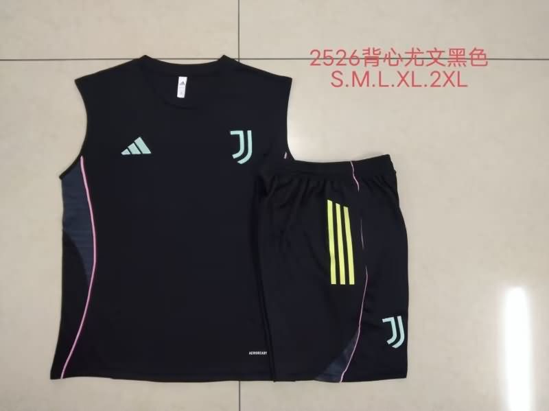 AAA(Thailand) Juventus 25/26 Black Soccer Training Sets 02