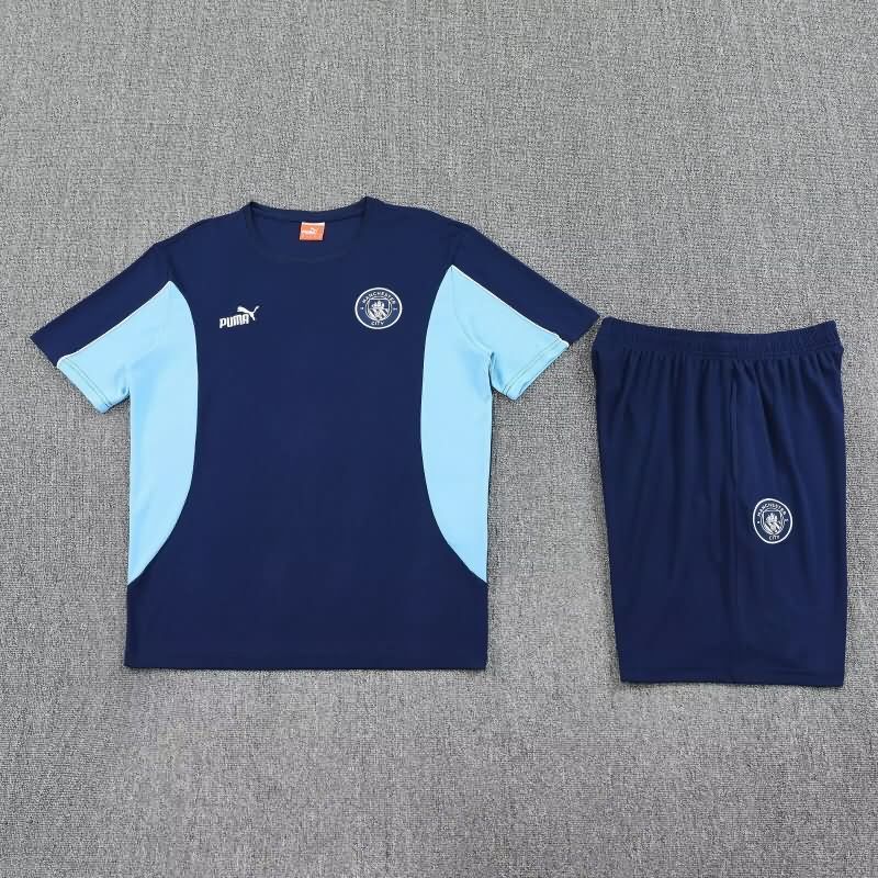 AAA(Thailand) Manchester City 25/26 Dark Blue Soccer Training Sets