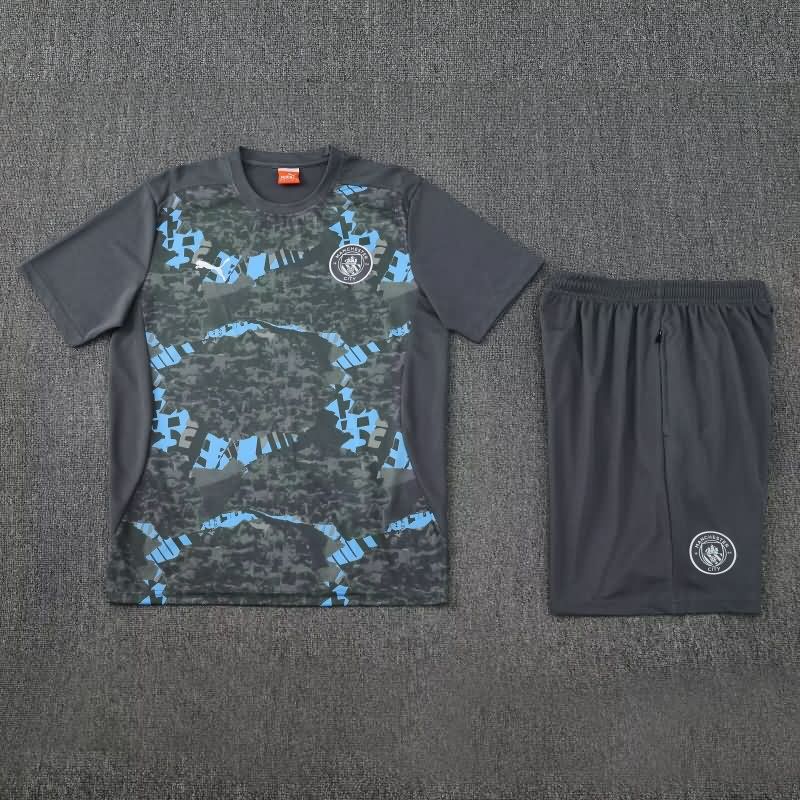 AAA(Thailand) Manchester City 25/26 Dark Green Soccer Training Sets