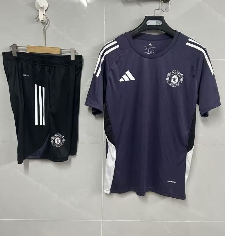 AAA(Thailand) Manchester United 25/26 Dark Blue Soccer Training Sets