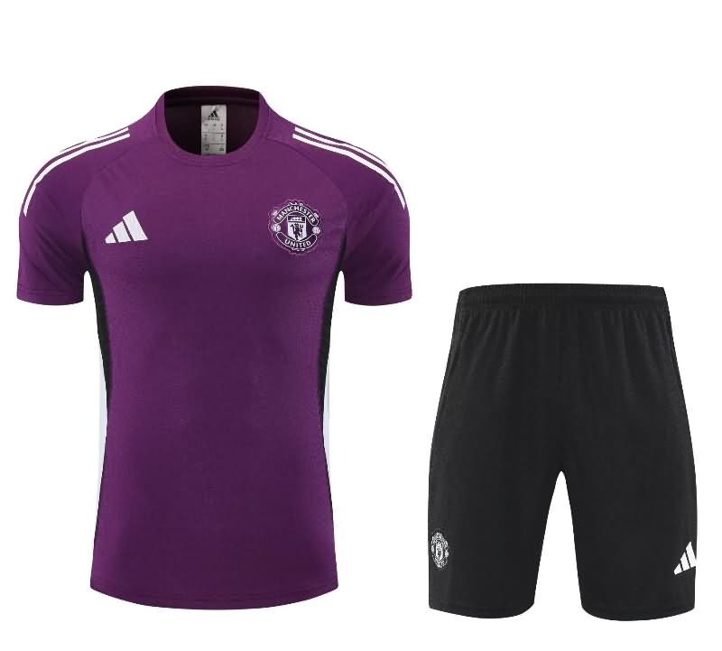 AAA(Thailand) Manchester United 25/26 Purple Soccer Training Sets