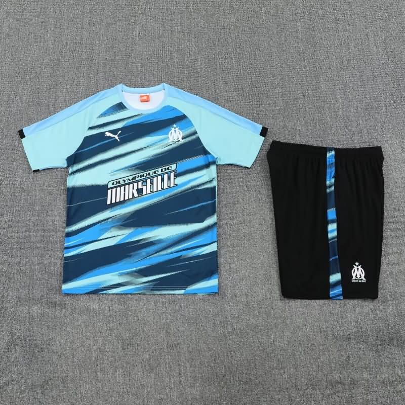 AAA(Thailand) Marseilles 25/26 Light Blue Soccer Training Sets