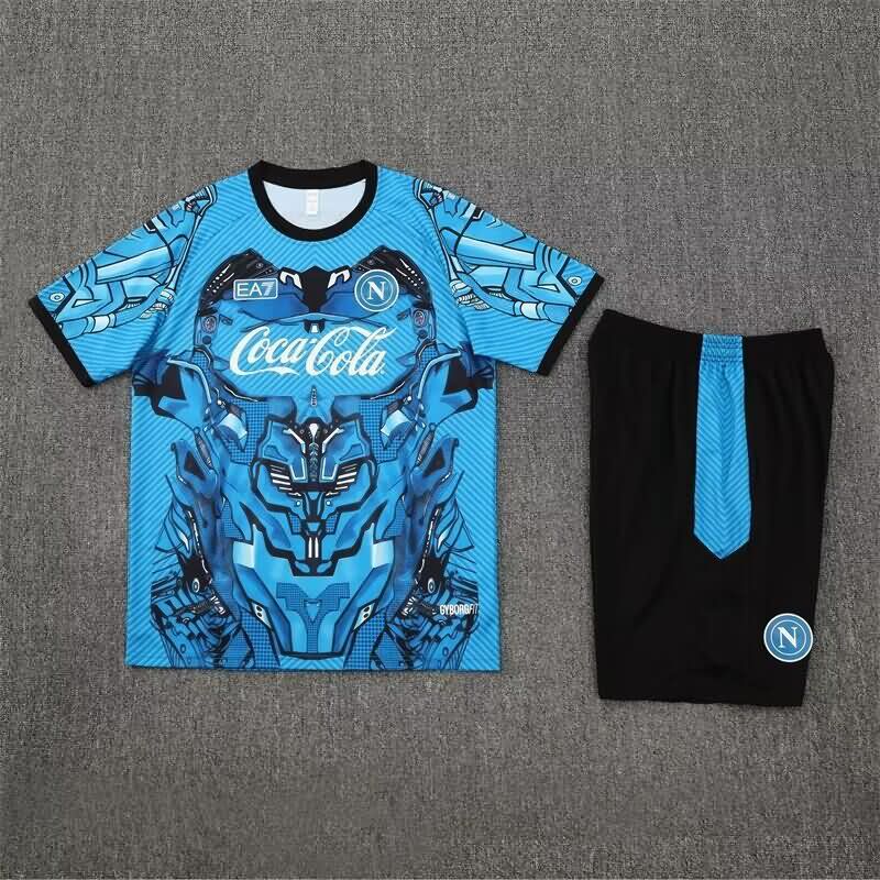 AAA(Thailand) Napoli 25/26 Blue Soccer Training Sets