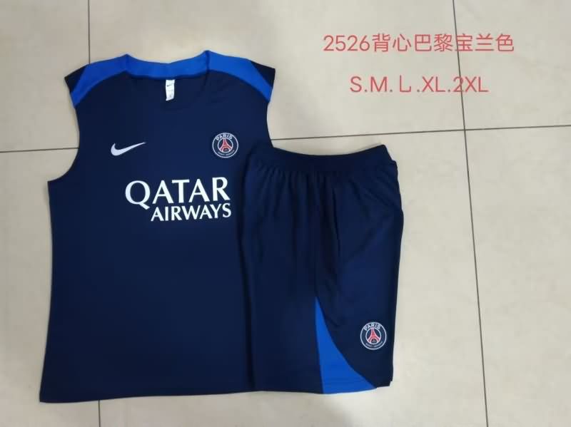 AAA(Thailand) Paris St German 25/26 Dark Blue Soccer Training Sets 02