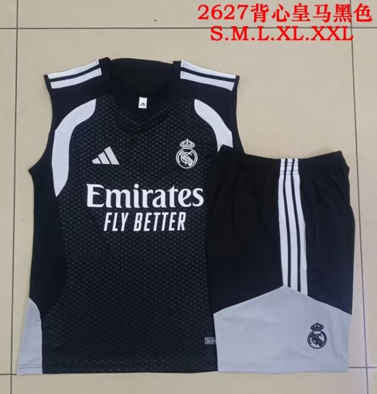 AAA(Thailand) Real Madrid 25/26 Black Soccer Training Sets 03