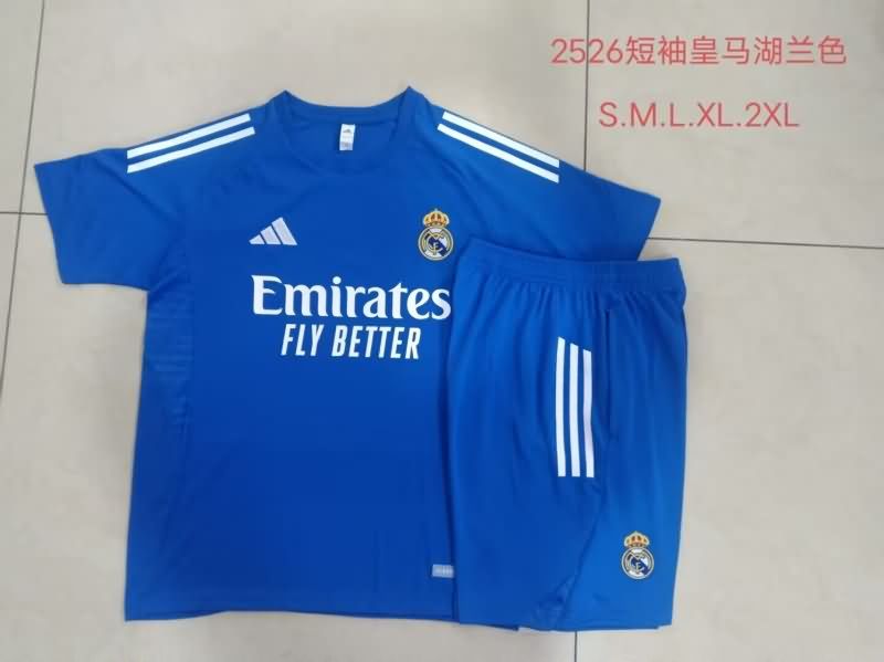 AAA(Thailand) Real Madrid 25/26 Blue Soccer Training Sets