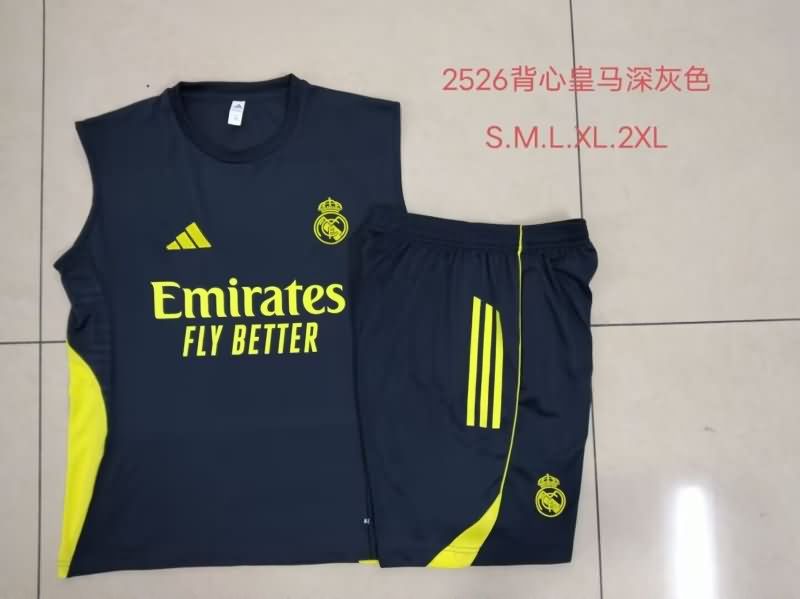 AAA(Thailand) Real Madrid 25/26 Dark Blue Soccer Training Sets
