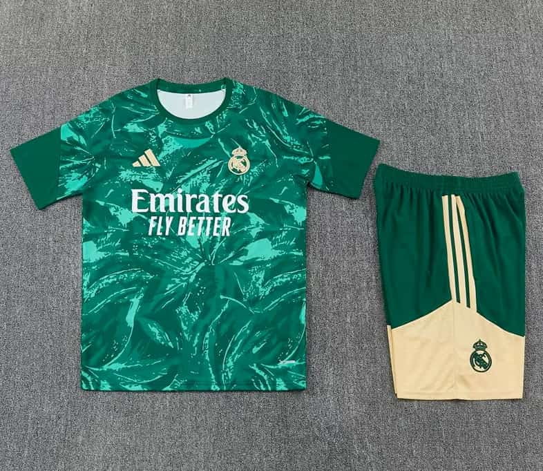 AAA(Thailand) Real Madrid 25/26 Green Soccer Training Sets 05