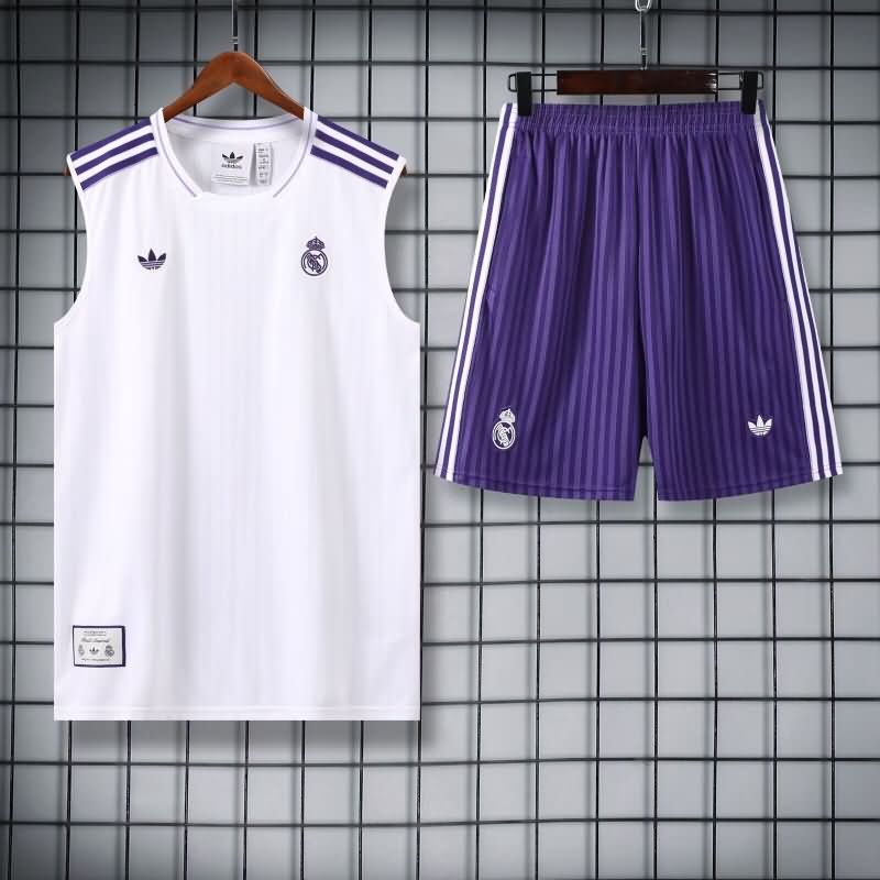AAA(Thailand) Real Madrid 25/26 White Soccer Training Sets 04