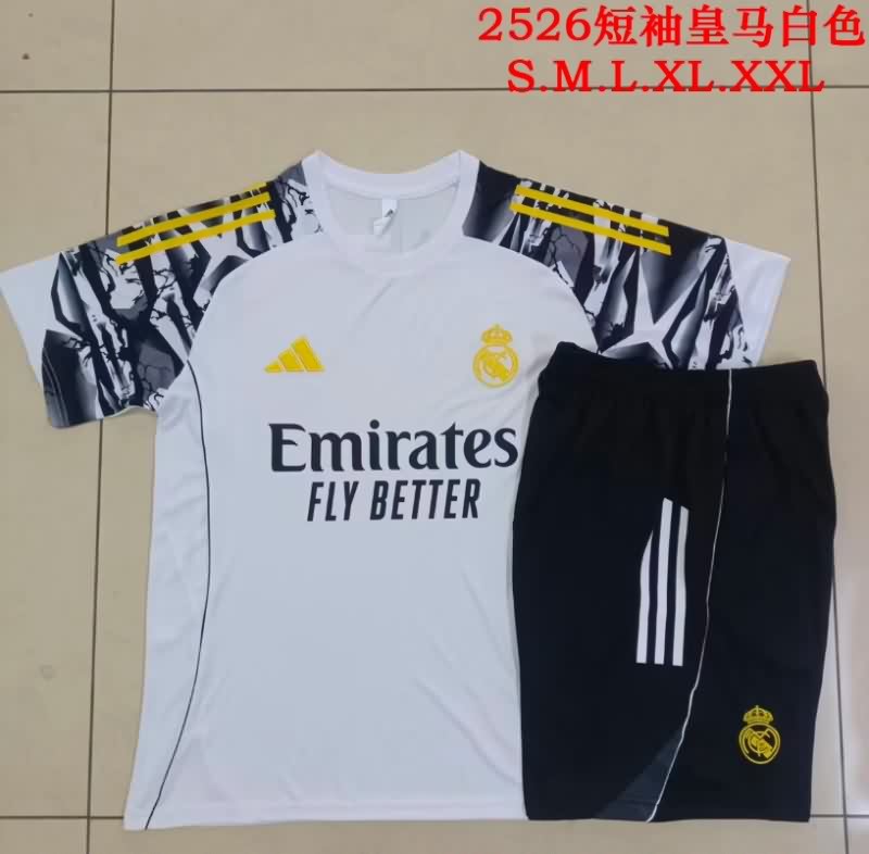 AAA(Thailand) Real Madrid 25/26 White Soccer Training Sets 06