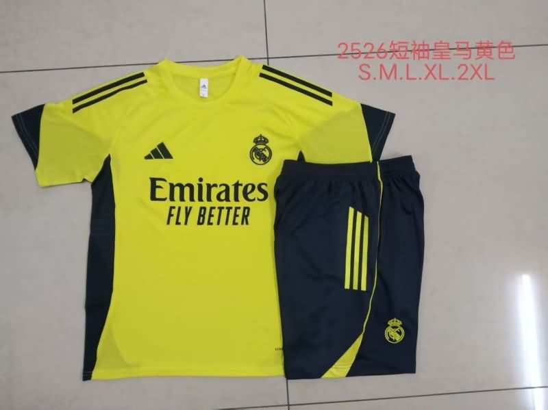 AAA(Thailand) Real Madrid 25/26 Yellow Soccer Training Sets 02