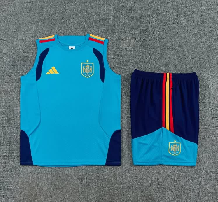 AAA(Thailand) Spain 2026 Blue Soccer Training Sets 02
