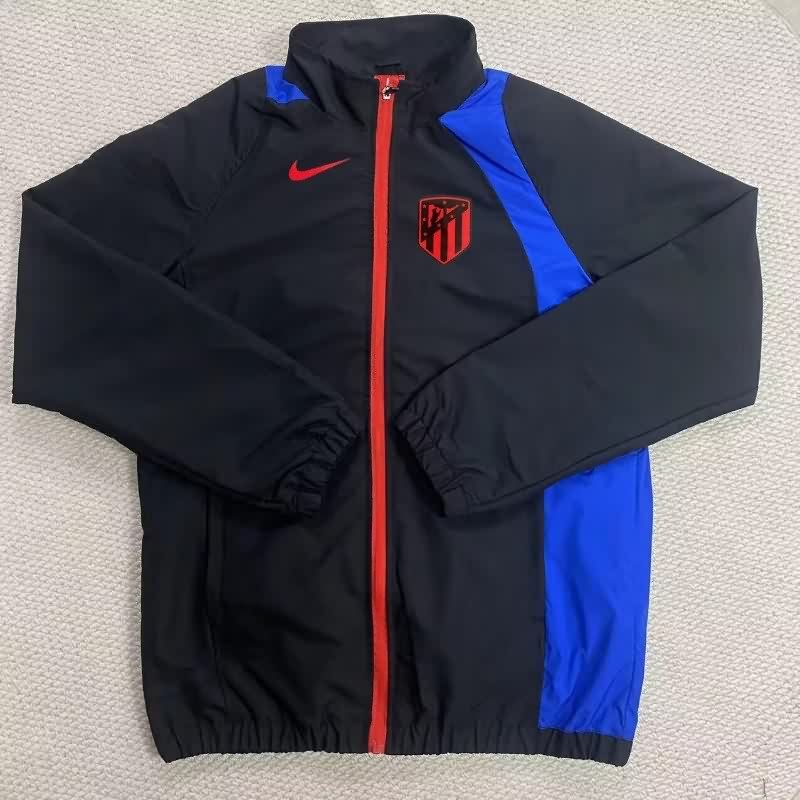 AAA(Thailand) Atletico Madrid 25/26 Black Soccer Windbreaker