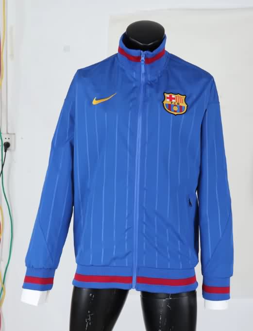 AAA(Thailand) Barcelona 25/26 Blue Soccer Windbreaker