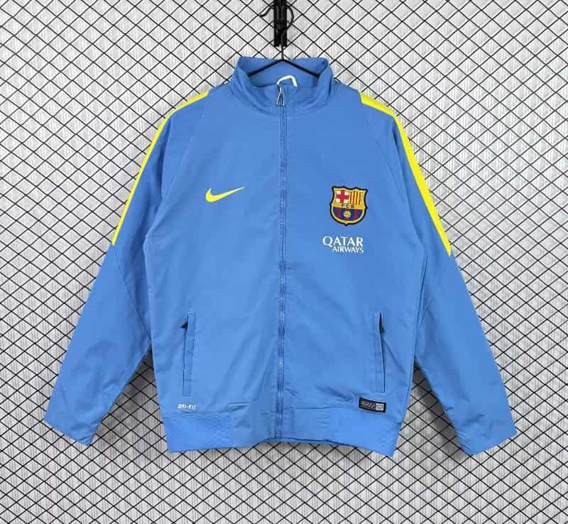 AAA(Thailand) Barcelona 25/26 Blue Soccer Windbreaker 03
