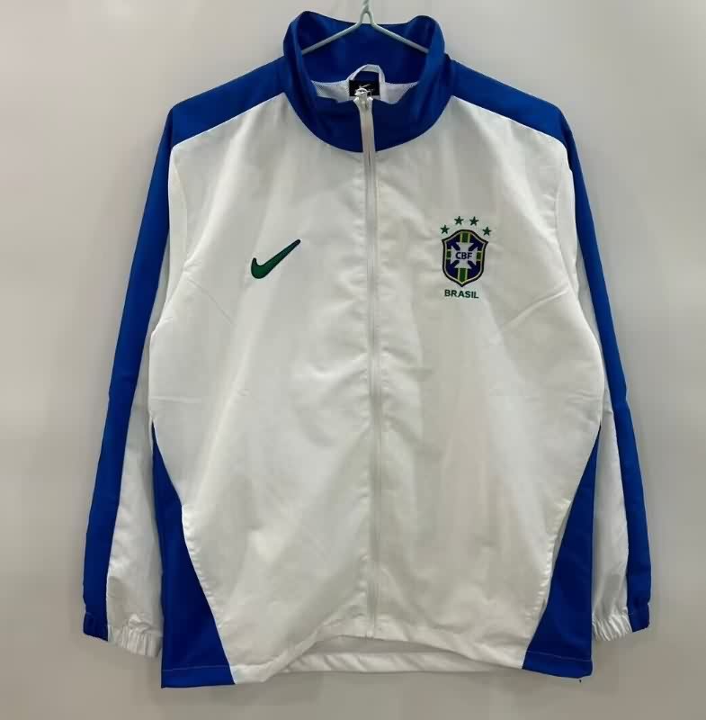 AAA(Thailand) Brazil 2025 White Soccer Windbreaker