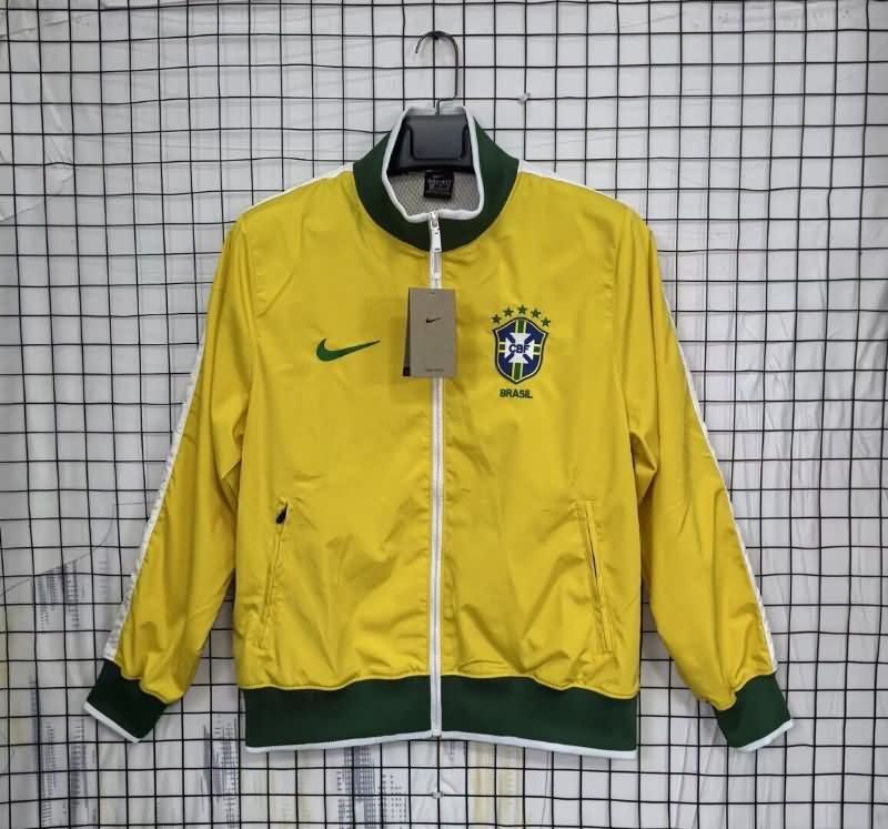 AAA(Thailand) Brazil 2025 Yellow Soccer Windbreaker