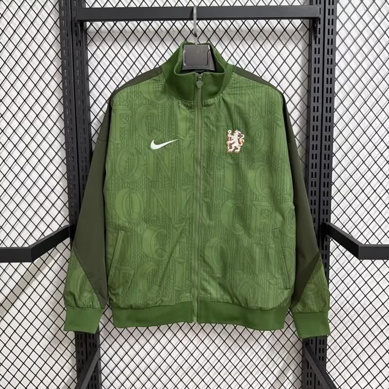 AAA(Thailand) Chelsea 25/26 Green Soccer Windbreaker
