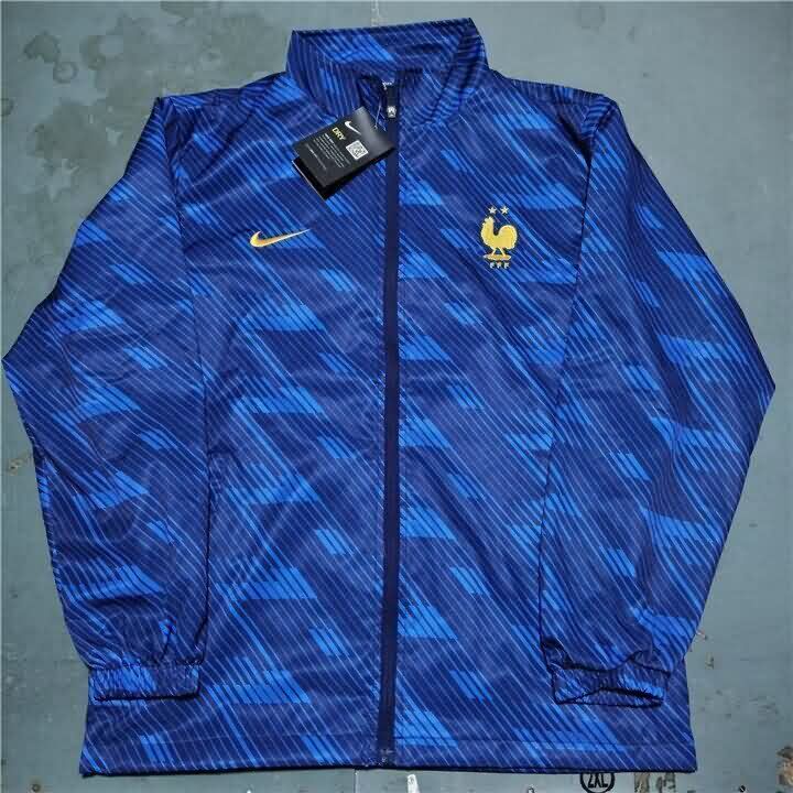 AAA(Thailand) France 2026 Dark Blue Soccer Windbreaker