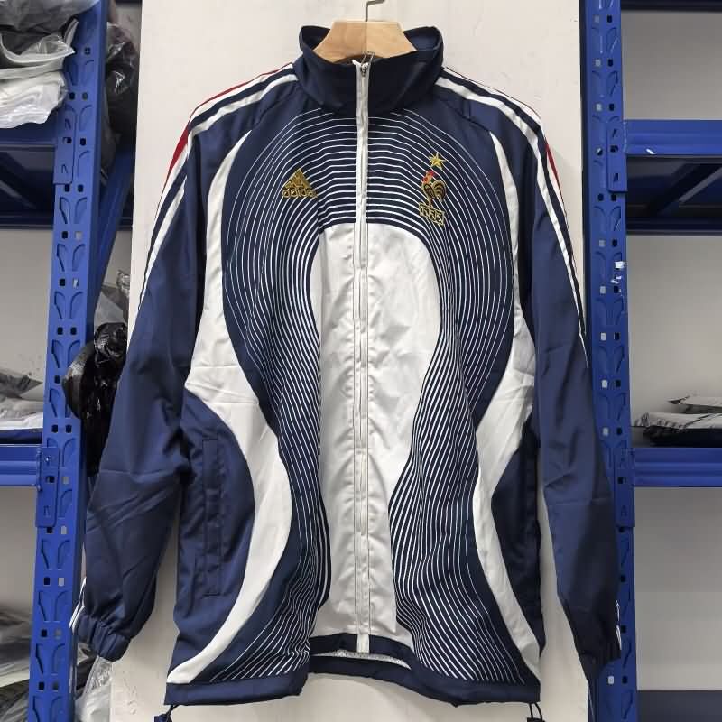 AAA(Thailand) France 2025 Dark Blue Soccer Windbreaker