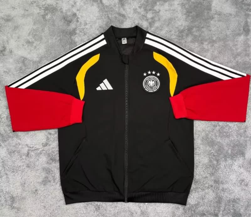 AAA(Thailand) Germany 2025 Black Soccer Windbreaker 02