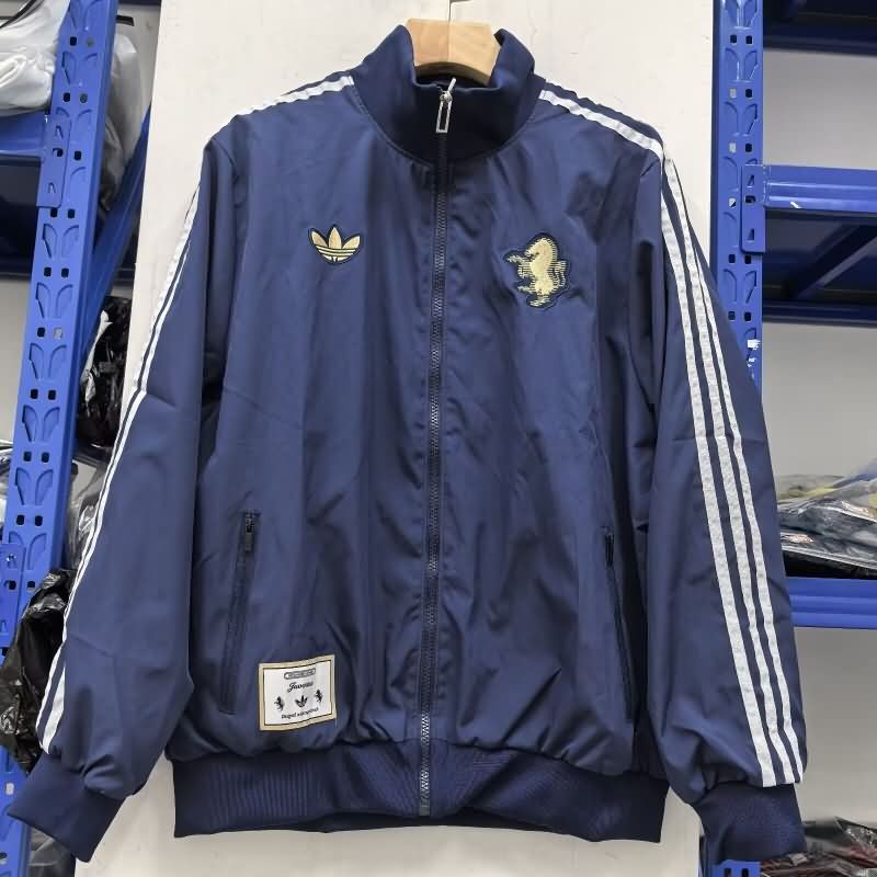 AAA(Thailand) Juventus 25/26 Dark Blue Soccer Windbreaker