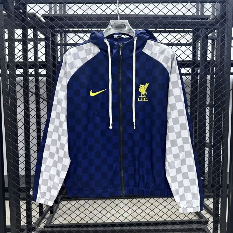 AAA(Thailand) Liverpool 25/26 Dark Blue Soccer Windbreaker