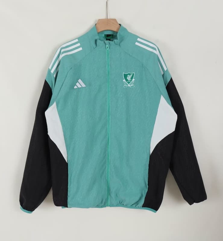 AAA(Thailand) Liverpool 25/26 Green Soccer Windbreaker 03
