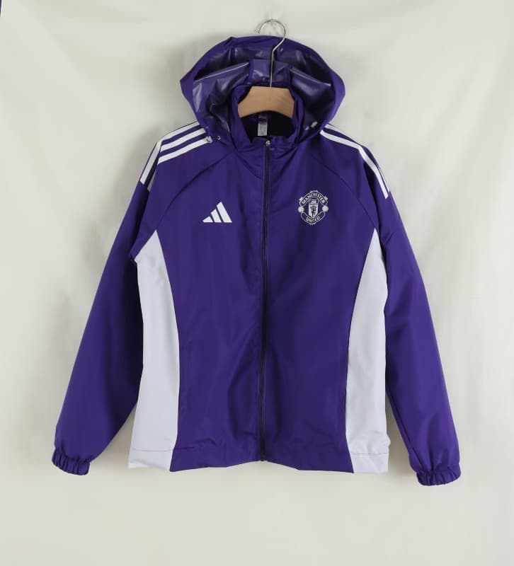 AAA(Thailand) Manchester United 25/26 Purple Soccer Windbreaker 02