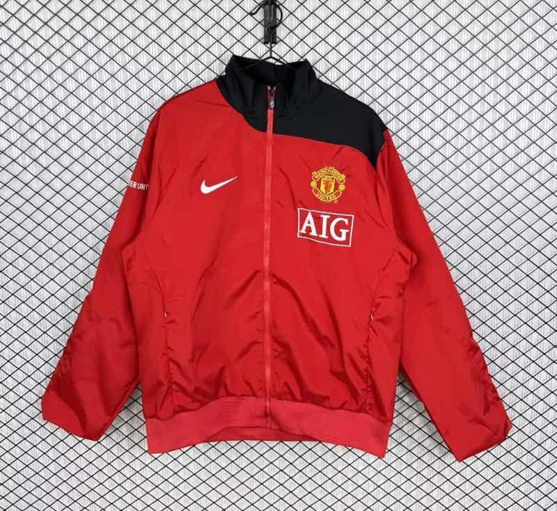 AAA(Thailand) Manchester United 25/26 Red Soccer Windbreaker 04