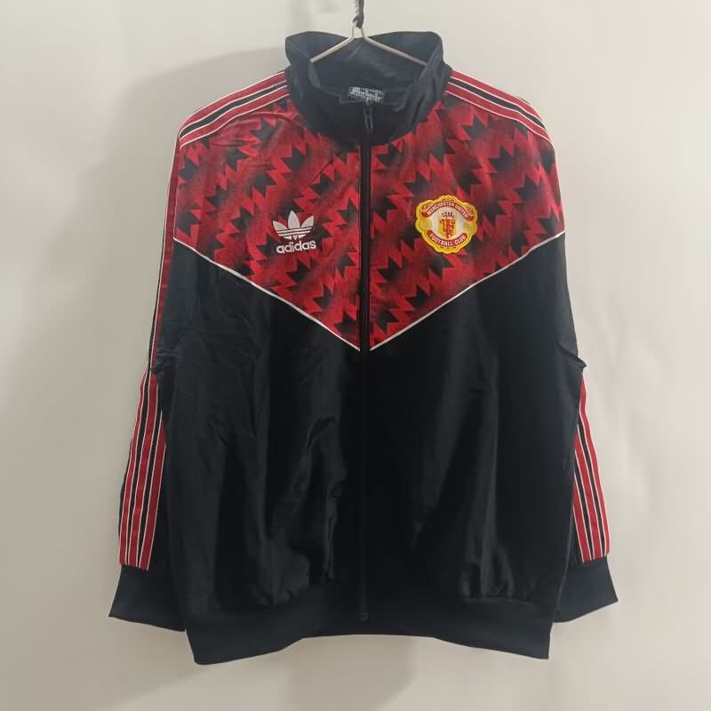 AAA(Thailand) Manchester United 25/26 Red Black Soccer Windbreaker