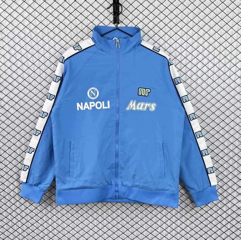 AAA(Thailand) Napoli 25/26 Blue Soccer Windbreaker 04