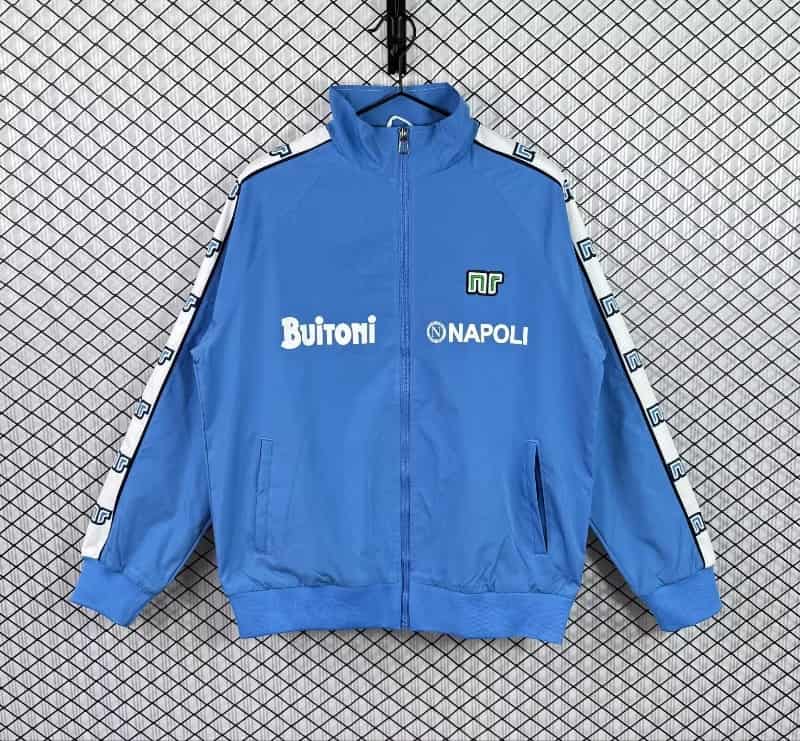 AAA(Thailand) Napoli 25/26 Blue Soccer Windbreaker 05