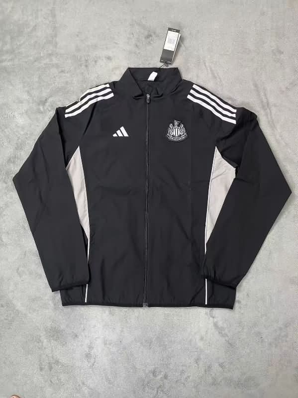 AAA(Thailand) Newcastle United 25/26 Black Soccer Windbreaker