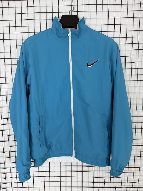 AAA(Thailand) Nike 2025 Blue White Reversible Soccer Windbreaker