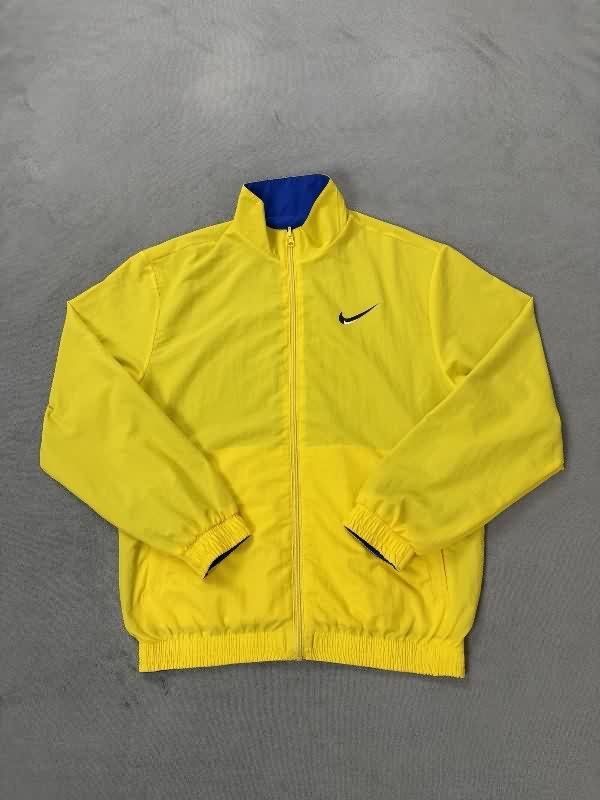 AAA(Thailand) Nike 2025 Yellow Blue Reversible Soccer Windbreaker